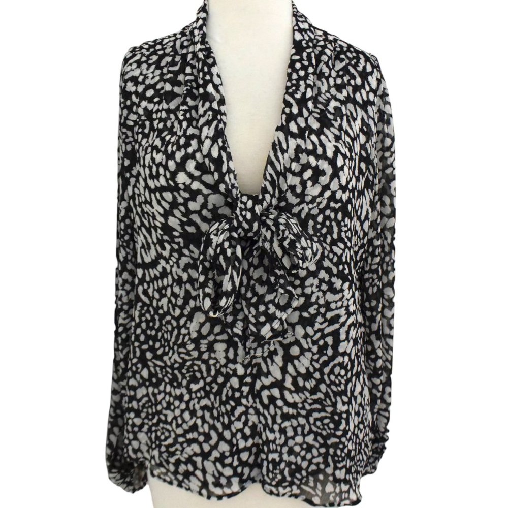 REFORMATION print georgette blouse top